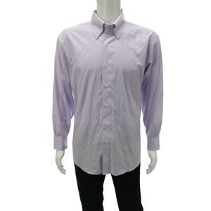 Brooks Brothers Mens Purple Button Down Dress Shirt Size L